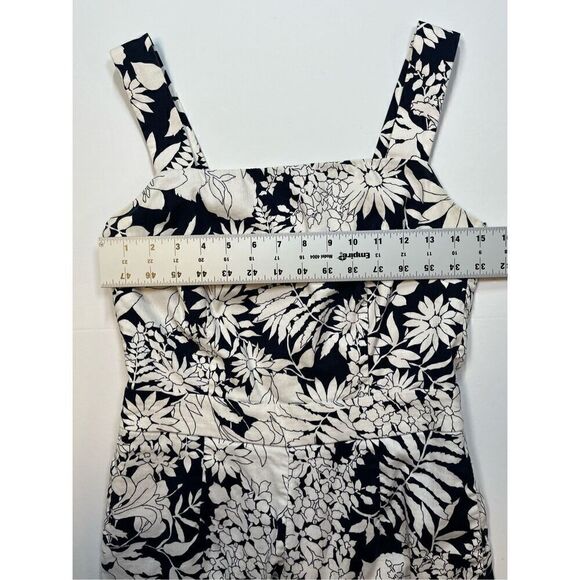 Boden Sleeveless Blue White Floral Linen Blend Amanda Jumpsuit US Size 4 UK 8 - Picture 7 of 12